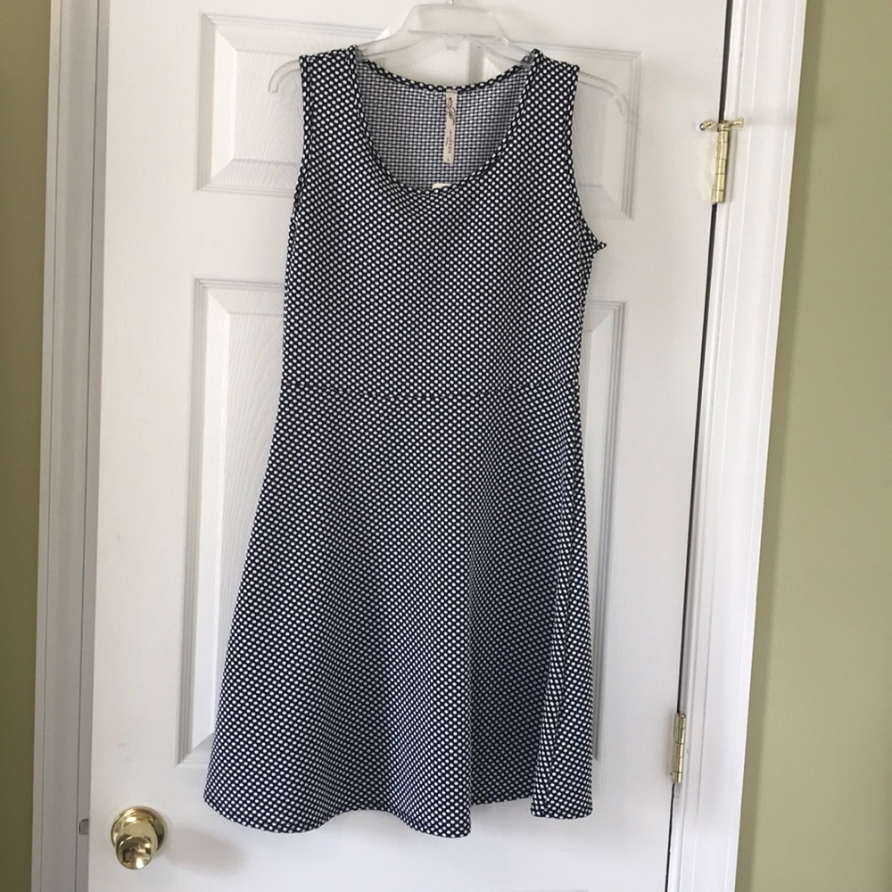 Black & white polka dot dress